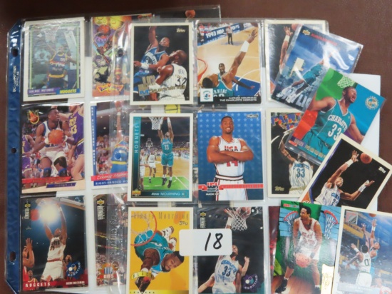 Twelve (12) Alonzo Mourning AND Nine (9) Dikembe Mutombo cards for One Money