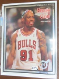 #228/975 Platinum Edition 1996 Heroes of the Game Magazine with Rodman Cover and Bulls (Jordan) Back