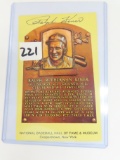 Ralph Kiner SIGNED Baseball HOF Postcard, 1995. Auctioneer Guarantees Authentic. Estate Find.