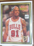 #155/4000 GOLD Edition 1996 Heroes of the Game Magazine with Rodman Cover and Bulls (Jordan) Back