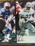 Father & Son Dual Autograph: Tony and Anthony Dorsett, Signed August 24th 1996. 100% Guaranteed