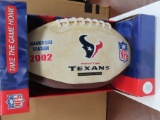 2002 Inaugural Season Houston Texans Football, Limited Edition of 25,000 produced! NFL Hologram