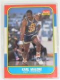 1986 Fleer Basketball Karl Malone ROOKIE #68