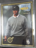 #746/3000 Tiger Woods Heroes of the Game Gold Edition #55, Jordan Feature. 1997
