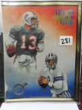 #147/4000 GOLD Edition 1996 Heroes of the Game Magazine with Marino and Aikman cover and back