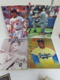 Four (4) 1990's Baseball Becketts For One Money incl covers of Frank Thomas, Cal Ripken, Jackie
