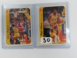 Both For One Money: 1986-87 Fleer Stickers incl Akeem Olajuwon AND Magic Johnson!