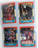 1986-87 Fleer Super Star Four (4) Card Lot: Larry Bird, Isiah Thomas, Kevin McHale, Charles Barkley