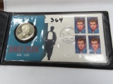 James Dean First Day Cover From 1996 with Coin