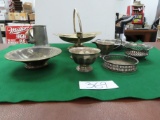 Estate Find! Table Lot of Metal Ware, OLD, Metal Content Unknown, All One Money. $ Shipping