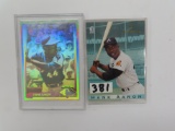 TWO (2) Hank Aaron Cards For One Money, hologram HH1