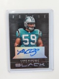 #1/199 Luke Kuechly 2012 Panini BLACK Signed ROOKIE Card #160, 100% Authentic. Please Note: This is