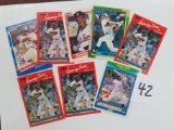 Eight (8) Sammy Sosa cards (mostly Rookie Cards). All One Money