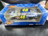 Jimme Johnson Signed 48 NASCAR Car, 1/18 scale, signed on hood. box is rough. estate find.