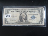 1935F Blue Seal $1 Silver Certificate