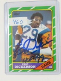 Eric Dickerson (Sealy, Texas) Signed Football Card. NO COA, Estate Find. HAC Does Not Guarantee