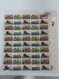 $7.50 Face Value: 1980 Summer Olympics Complete Sheet of Fifty (50) 15 Cent Stamps Scott 1791-93