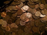TEN (10) POUNDS of UNSEARCHED U.S. ONE CENTS, Our Estimate is 160 Pennies Per Pound. $16 SHIPPING