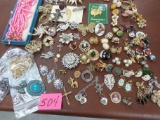 Estate Find! large lot of costume jewelry, All One Money!
