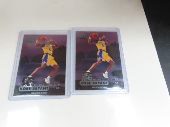 TWO (2) X The Money: 1997-98 METAL UNIVERSE #86 KOBE BRYANT 2ND YEAR CARD LOS ANGELES LAKERS
