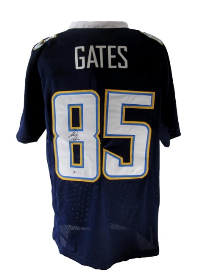 Antonio Gates Signed/Autographed Chargers Custom Jersey Beckett