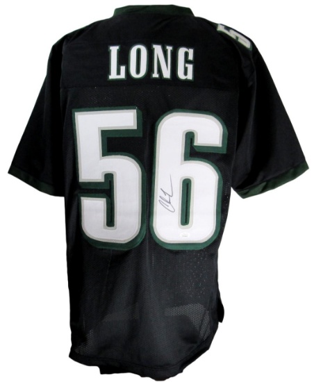 Chris Long Signed/Autographed Eagles Custom Football Jersey JSA