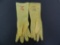 (3) Three Pair of Long Rubber Gloves, Unused, Industrial