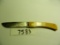 Vintage Carl Schlieper 99irY folding knife, hammer forged Solingen Germany, with eye trademark