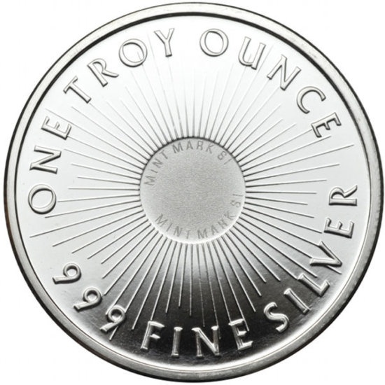 Ten (10) One Ounce Generic .999 Fine Silver Rounds, Ten Ounces of Fine Silver