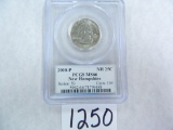 2000-P New Hampshire Quarter PCGS graded MS66