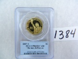 2007-S Thomas Jefferson Dollar, PCGS Graded PR69 Deep Cameo