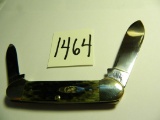 CASE  #62131, Made in the Year 2000, Two Blade Canoe, NEW ULM Estate, 3 5/8
