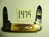 CASE #52131, Made in the Year 2000, Canoe, Genuine Stag Handles
