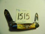 Baby Butterbean CASE #52132, Genuine Stag Handle NEW ULM, Texas Estate CASE Collection, 2 5/8 Closed