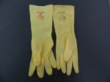 (3) Three Pair of Long Rubber Gloves, Unused, Industrial