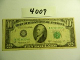 1950-C  B Ten Dollar Federal Reserve Note, New York