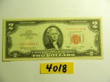 1963 Red Seal Two Dollar Note, looks UNC !!!!