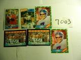 Six (6) John Elway (Broncos) Football Cards, All One Money