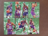 Lot of (7) 1995-96 Fleer Double-Sided All-Star Insert Cards