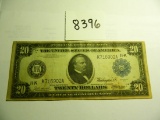 1914 $20 Dallas, Texas Federal Reserve Note, Blue Seal