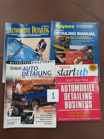 Four (4) Good Books on Auto Detailing and Auto Detailing Business. All One Money