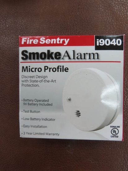 NEW IN BOX Fire Sentry Smoke Alamr i9040, micro profile. battery included.