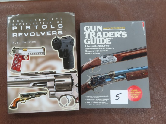 Hardback Pistols and Revolvers (very nice) and Gun Traders Guide. one money