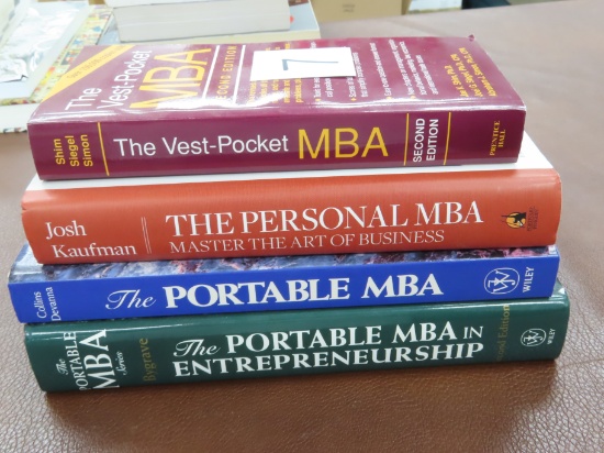 Four (4) MBA Business Books for One Money
