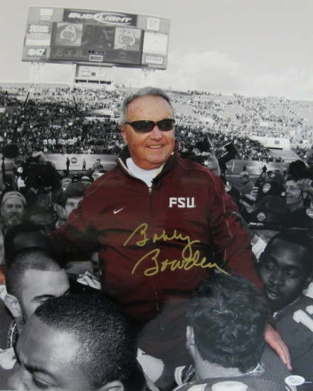 Bobby Bowden FSU Florida State Seminoles Signed 16x20 Photo JSA 134607
