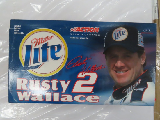 Rusty Wallace #2 Car Miller Lite, 2001 Taurus, 12,036 Made, Die Cast, 1:24 scale stock car