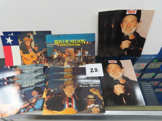 Fifteen (15) 1992 Willie Nelson Postcards, one $