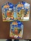 Three (3) X The Money: 2000 Chicken Run Figures, Unopened. incl Rocky, Ginger and Mac.