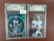 TWO (2) X the Money: Graded Troy Aikman Football Cards, 9 & 9.5