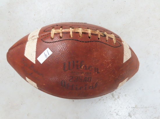 1950's Wilson Frank Gifford 235AD Football, very nice estate find!